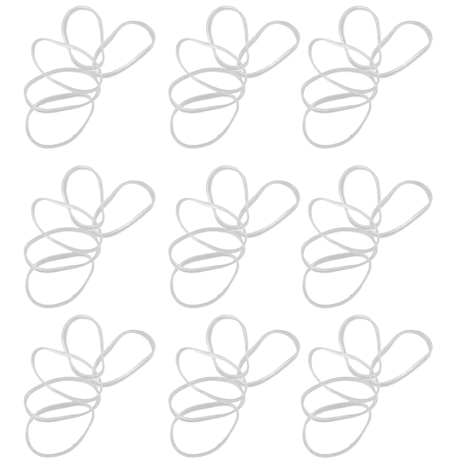 

5000 Pcs Wide High Elastic Ring Elasticity Bands Transparency Thick Rubber Hair for Women Ties High-elasticity