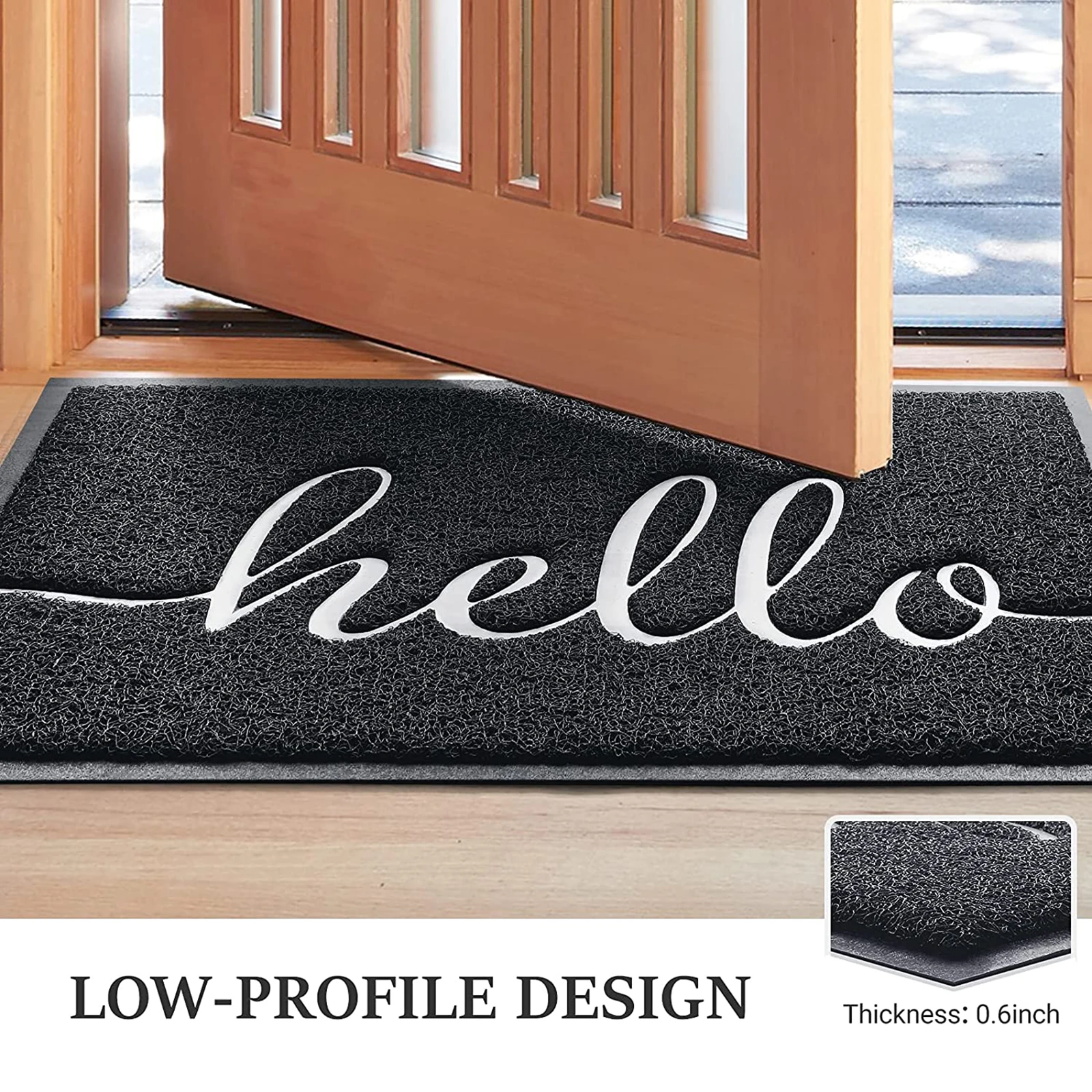 Doormat Carpet Mat Rug Polyester Non-Slip Floor For Bathroom Kitchen Water Absorption Entrance Mat Front Door Welcome Mat Carpet