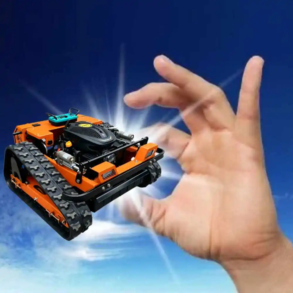 Remote Control All-Terrain Mower 500mm Cutting Width Small Tracked Lawn Mower Multi-use Trimmer CE Certified Garden Farm
