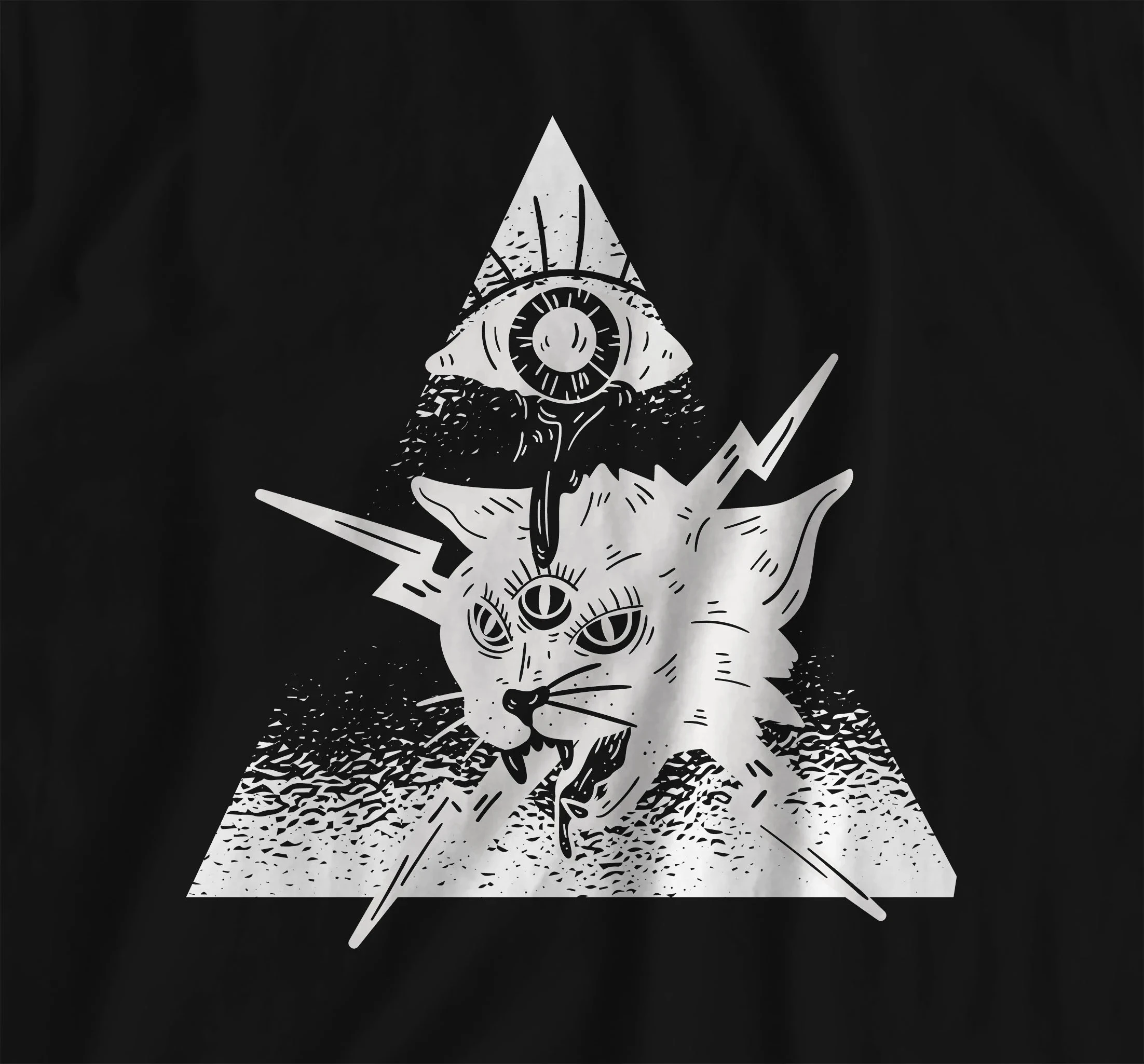 Cat Eye Occult T-shirt Gothic Shirt Dark Aesthetic Clothes Edgy Fashion Alternative Kleidung Goth Clothing E-Boy Shirt E-Girl