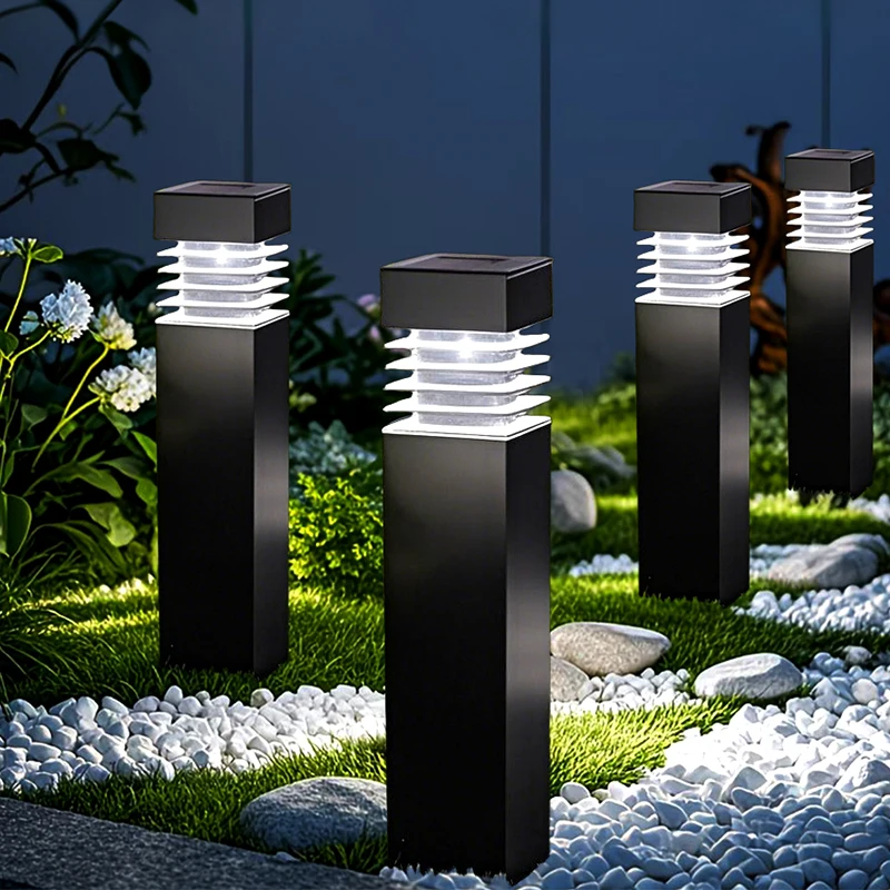 Luces Solares para Exteriores, Luces LED para Caminos, IP65 Impermeables, Luces Solares para Jardín, Patio, Camino de Entrada, Paisaje, Decoración de Jardín