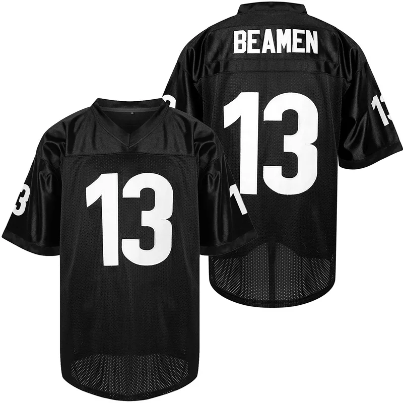 

Movie Any Given Sunday Sharks #13 Willie Beamen Soccer Jersey Sports Shirt Cosplay Mens Football Jerseys Hip Hop Party Clothing