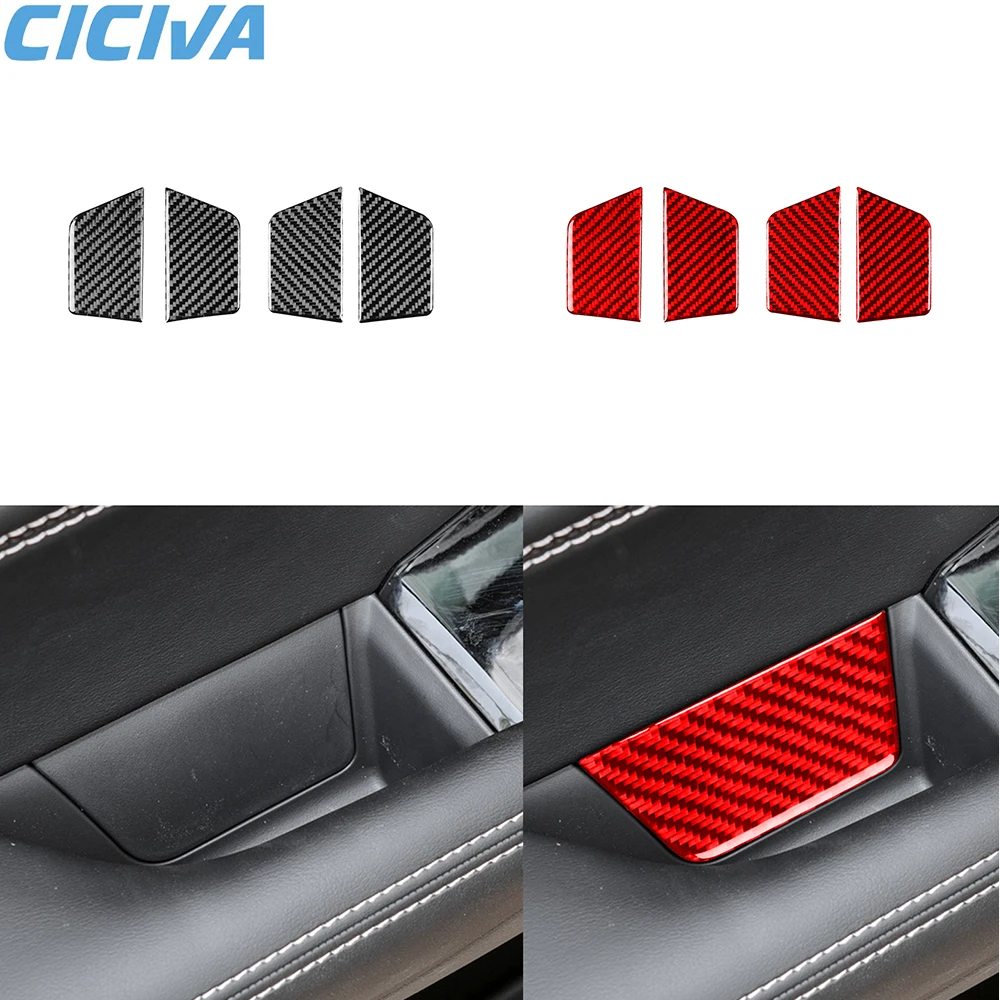 

For Nissan Altima 2019-2024 Real Carbon Fiber Inner Door Armrest trim Trim Car Interior Decoration modification Accessories