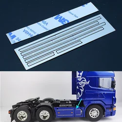 RC Truck Metal Side Plate Decorative Strip for 1/14 Tamiya SCANIA R620 R470 R730 Car Accessories