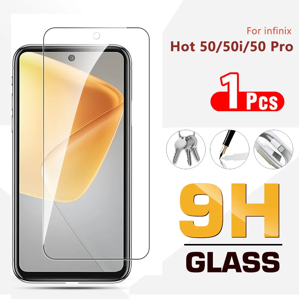 1-4Pcs For Infinix Hot 50 Pro 50i 4G Protective glass on infinixHot50 5G Hot50 50Pro screen protector 6.78