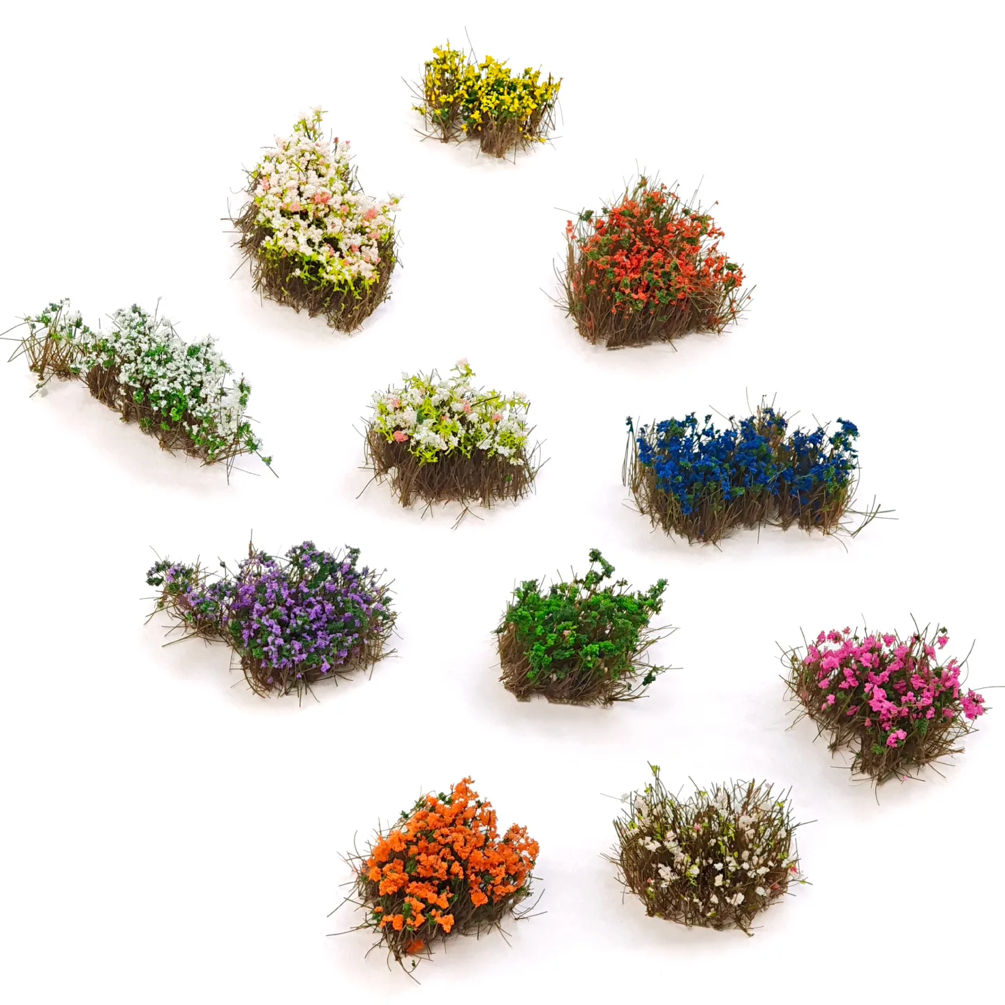 Hauteur 10mm statique fleur herbe grappe modèle bricolage Micro paysage paysage matériaux sable Table aménagement Diorama Kits 1 pièces