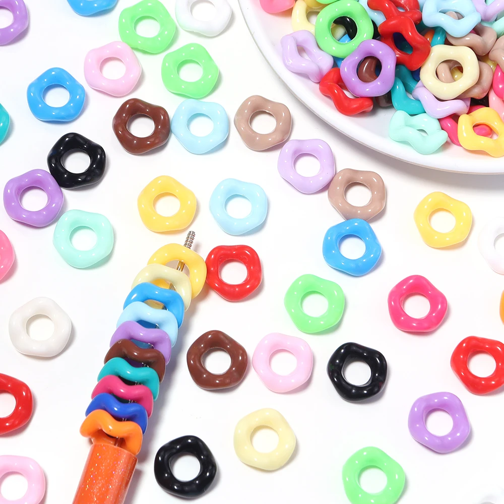 100pcs/lot Colorful Wave Ring  - огляд і ціна Phone Accessories Beads