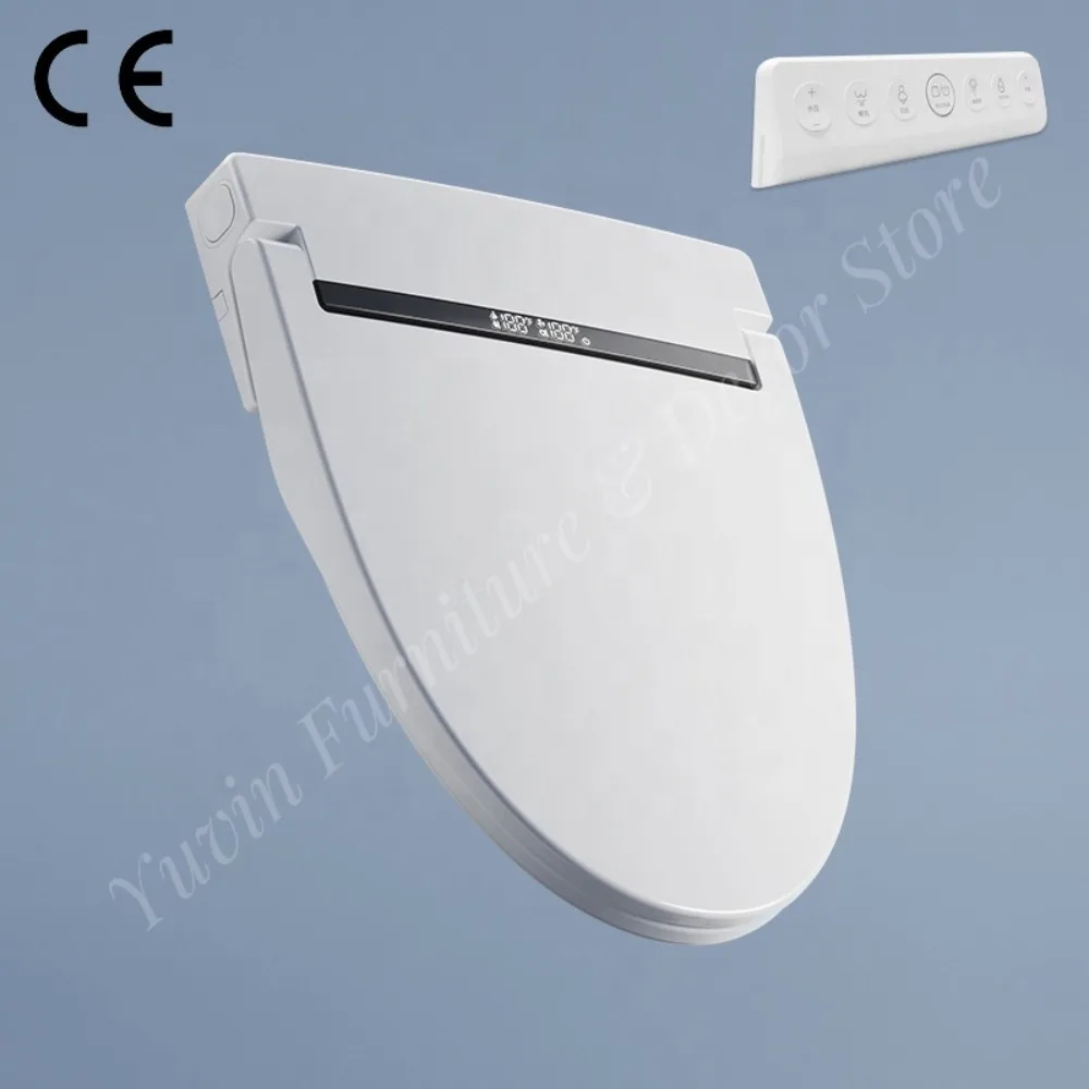 Electronic Smart Intelligent Toilet Lid Adapt to Various Types Automatic Toilet Cover Smart Remote Bidet Toilet Seat