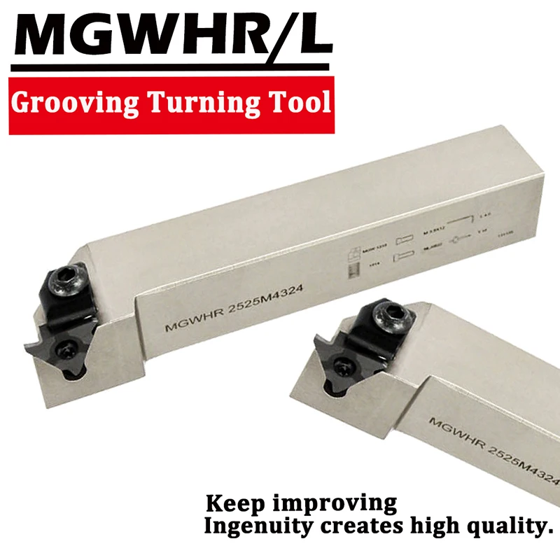 1Pcs MGWHR MGWHL Lathe Machine Grooving Turning Tool Holder Lathe Tool Holder MGWHR1616H4315 MGWHR2020K4315 CNC Lathe Tools