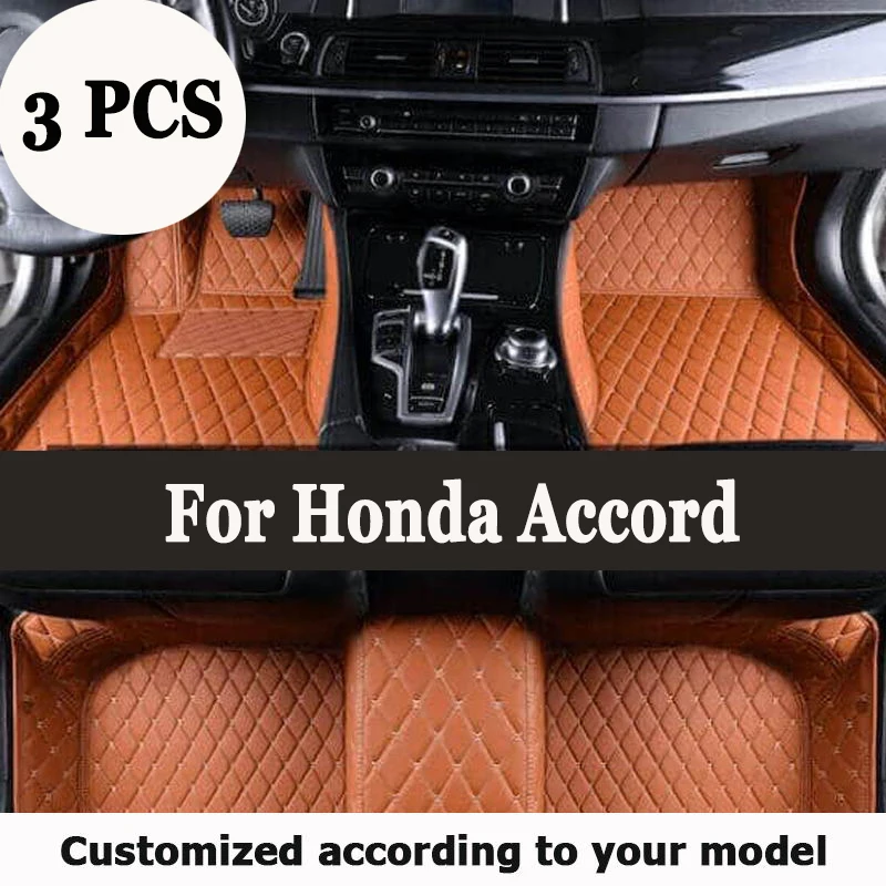 Custom Car Floor Mats For Honda Accord 6th 7th 8th 9th 10th 11th 1997-2023 Auto Carpets Foot Coche Accessorie