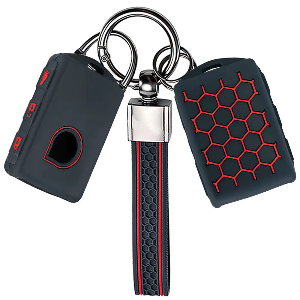 Silicone Key Case Cover Fob Shell Holder For Volvo XC40 S60 XC90 S90 S80 V90 V70 2017 2018 2019 2020 Protector Car Accessories