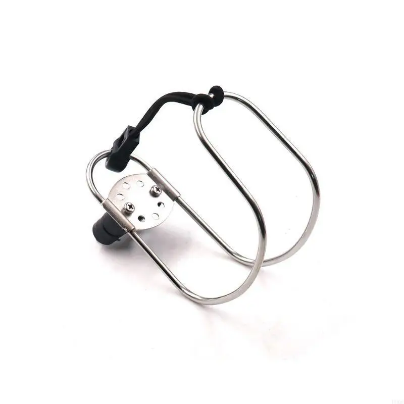 Boat Bracket with Elastic Cord Stainless Steel Life Buoy Ring Holder New