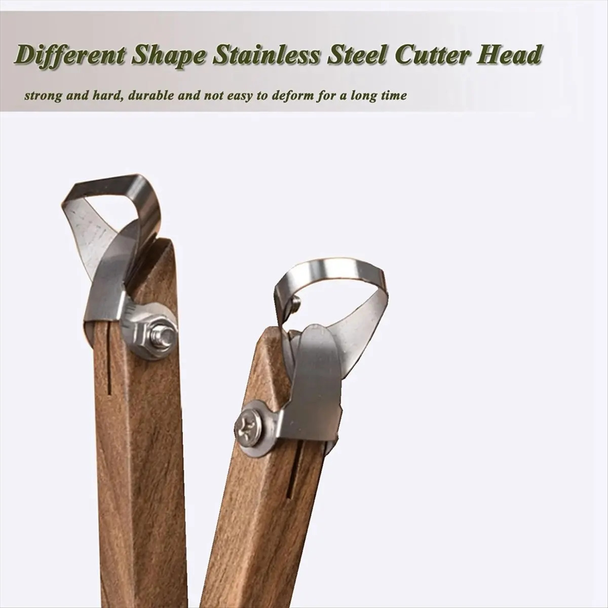 【Clearance Sale】2 PCS Sculpture Scraper Clay Extruder Tool Pottery Carving Tool Shape Tool Teacup Mug Handle Clay Cutter