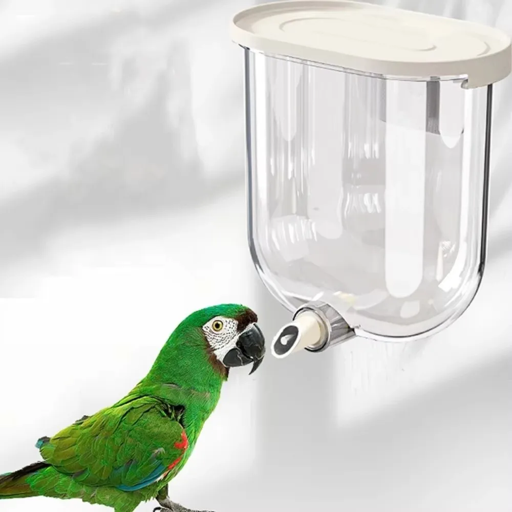 Wall Mounted Automatic Bird Cage Water Feeder 330ML Pin-Touch Bird Water Dispenser Easy To Install Leak-proof