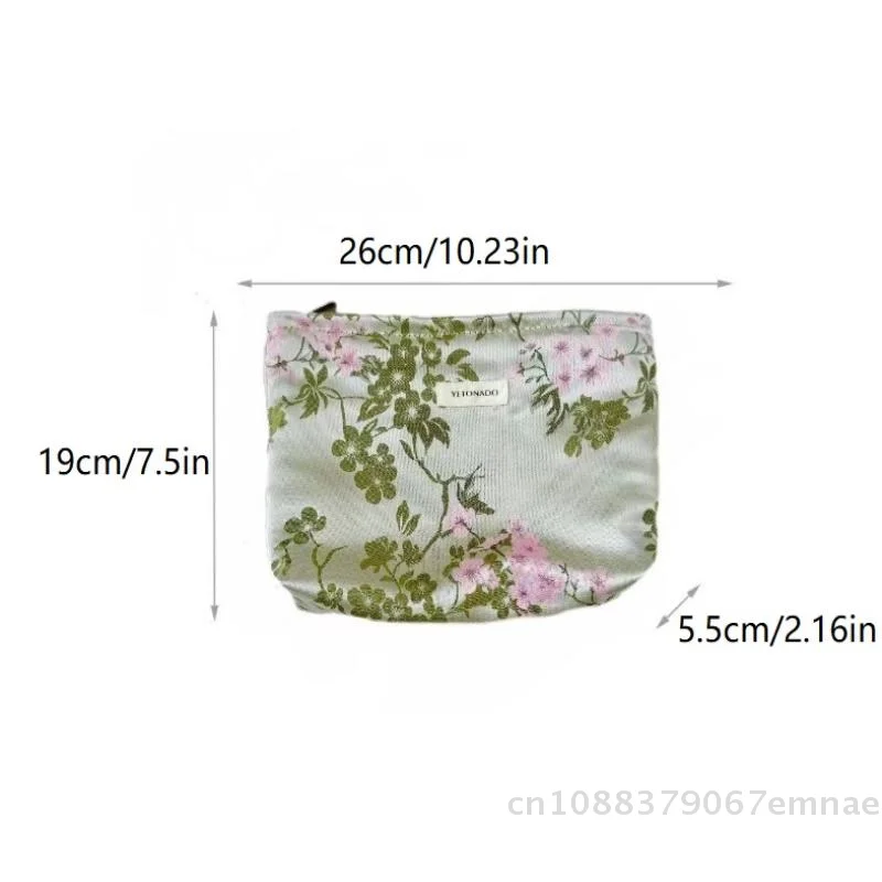 

[ZYAS] Атласная косметичка в китайском стиле, сумка для хранения средств по уходу за кожей, сумка для документов, сумка для туалетных принадлежностей, портативная косметичка