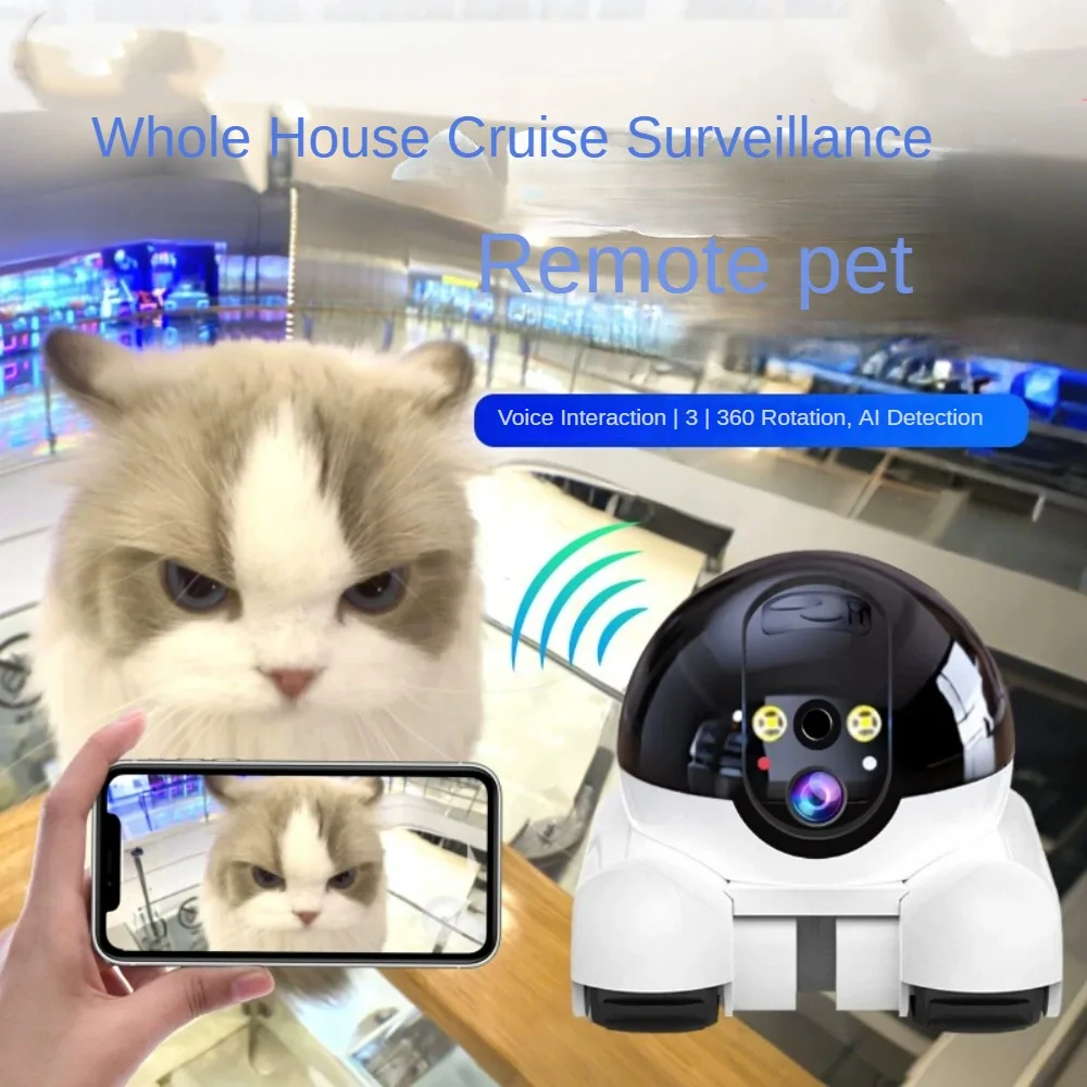 Telecamera HD 1080P con tracciamento automatico per animali domestici Monitor Smart Home Robot Telecamere WIFI Telecamera PTZ IP Protezione di sicurezza Sorveglianza