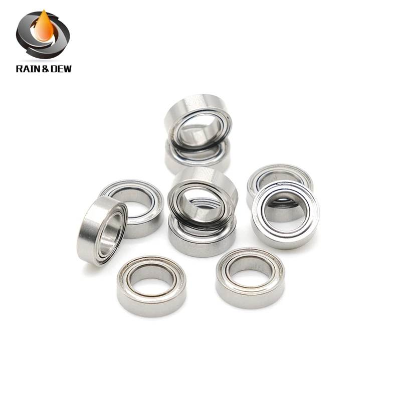 

10Pcs Bearing 8x12x2.5 mm SMR128ZZW2.5 ABEC-7 Stainless Steel Ball Bearing Miniature MR128