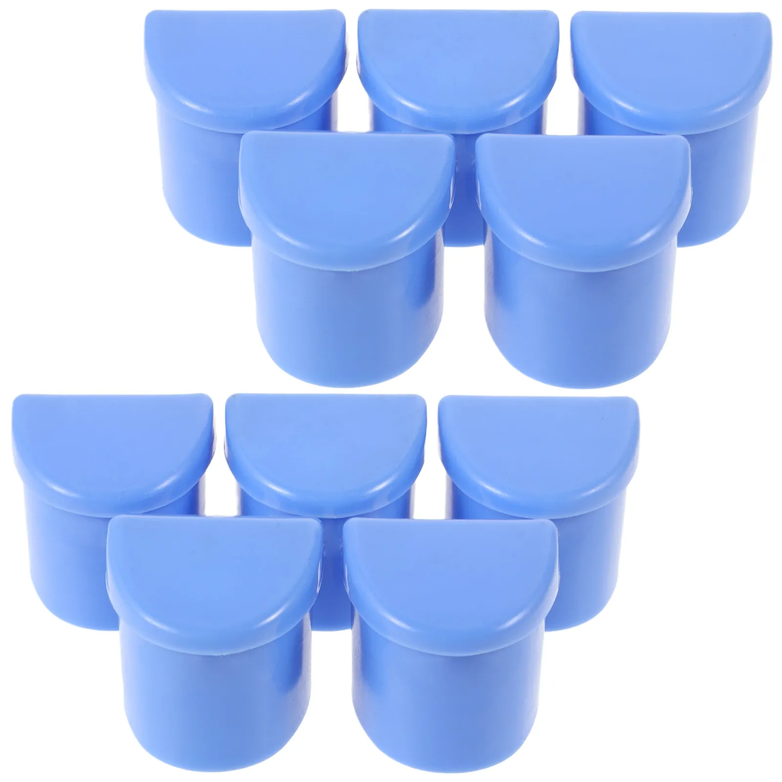 

10Pcs Bed Rail End Caps Plastic Safety Guardrail Protector for Elderly Care Beds Hospital Nursing Home Indoor Handrail Fitting