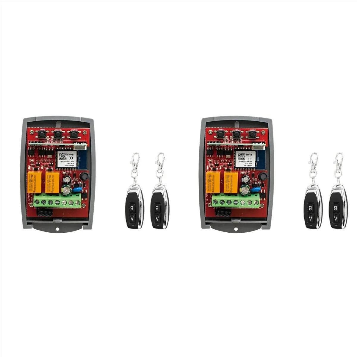 【HOT)A09R】 2X Wifi 433MHz Rolling Code Garage Door Remote Control RF Receiver Smart Switch Relay 85-250V Smart Life APP