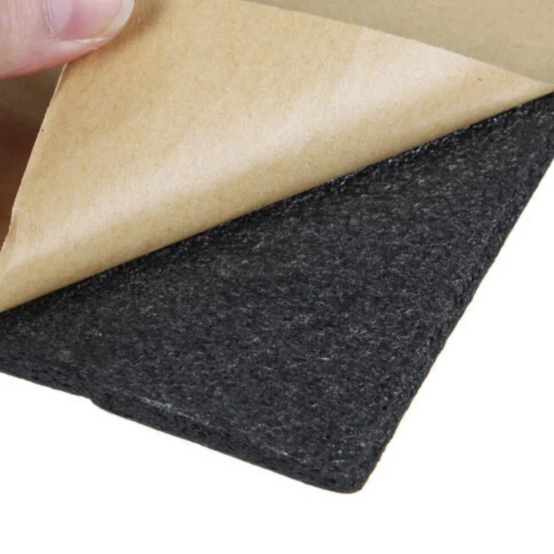 10 Blatt 5mm Schalldämmender Schaumstoff für Autos, selbstklebend, für den Innenraum, Wärmeisolierung, Schalldämmende Baumwollmatte 25*18cm – Detail 4