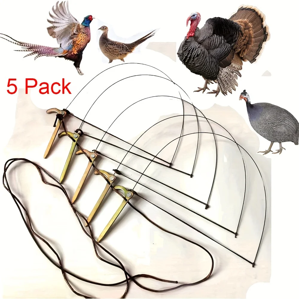 Professional Bird Trap for Chicken Pheasant Wild Duck Partridge Mallard Tying Birds' feet Won't Hurt Them