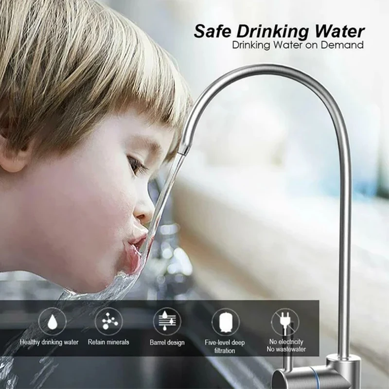 5-stufiger Ultrafiltrations-Wasserreiniger für den Haushalt, zum Trinken, Küchenspüle, Wasserfiltersystem für den Wasseraufbereitungsfilter zu Hause