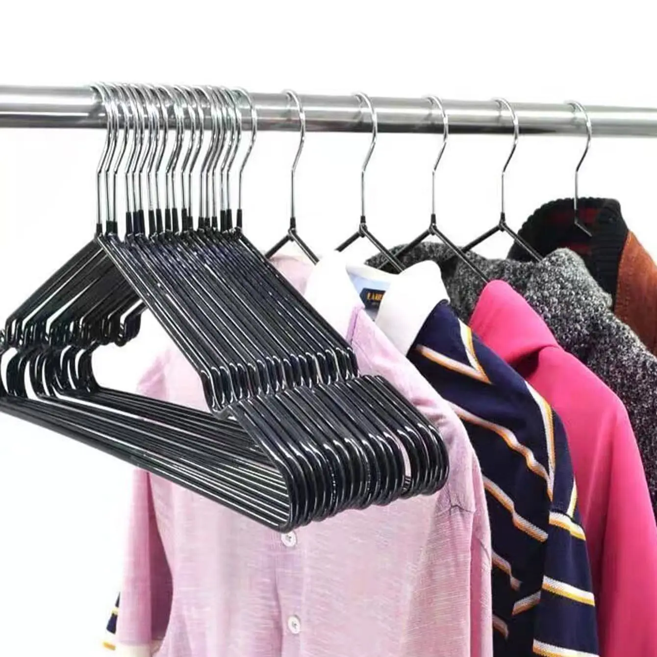 10pcs non-slip drying metal hanger