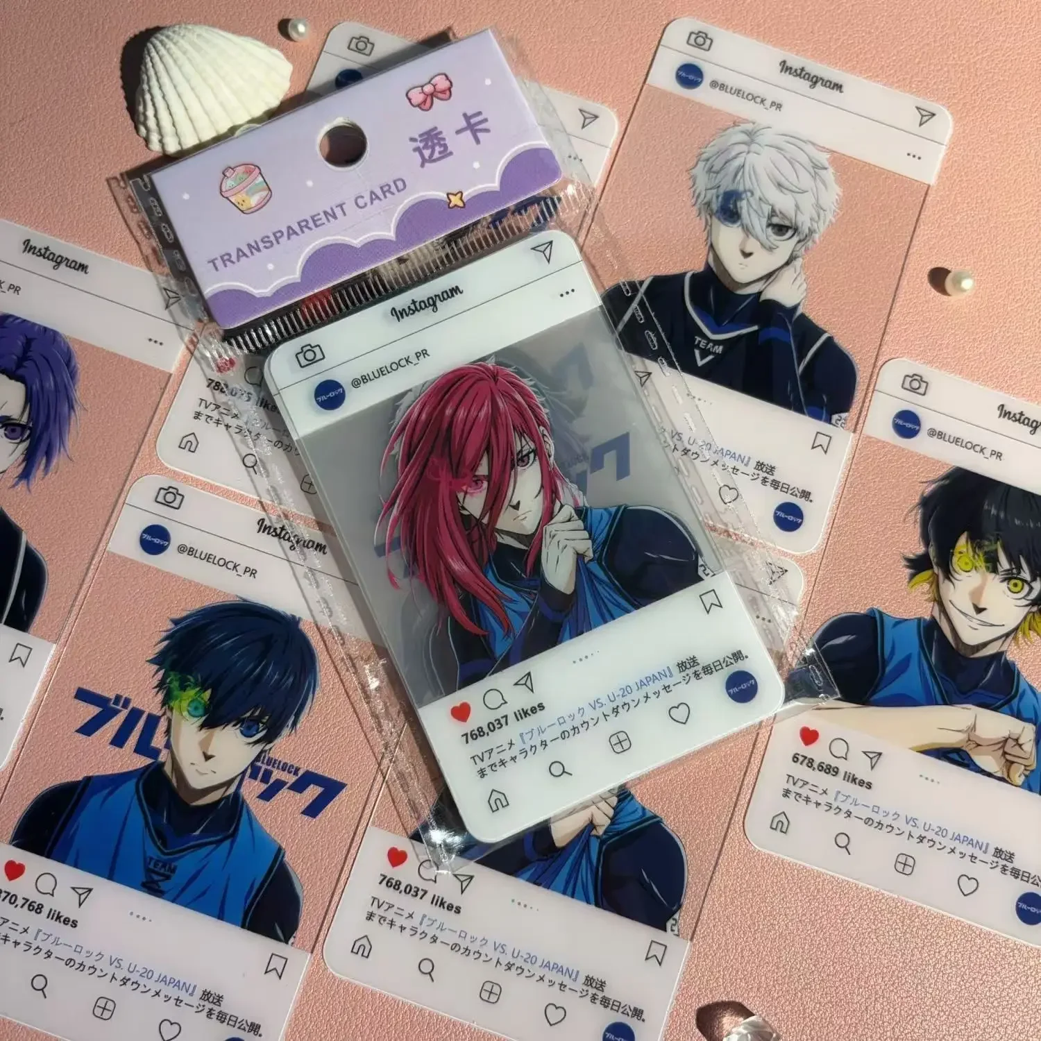 6Pcs/Set Cute Anime Three-Inch Photo Props Diy Cartoon Pvc Transparent Card Collection Card Birthday Gift