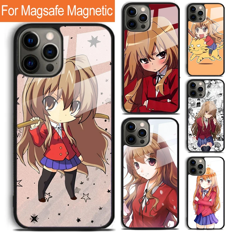 Toradora Taiga Aisaka Phone Case For iPhone 16 15 14 13 12 11 Pro Max Plus Magsafe Magnetic Wireless Charging Cover