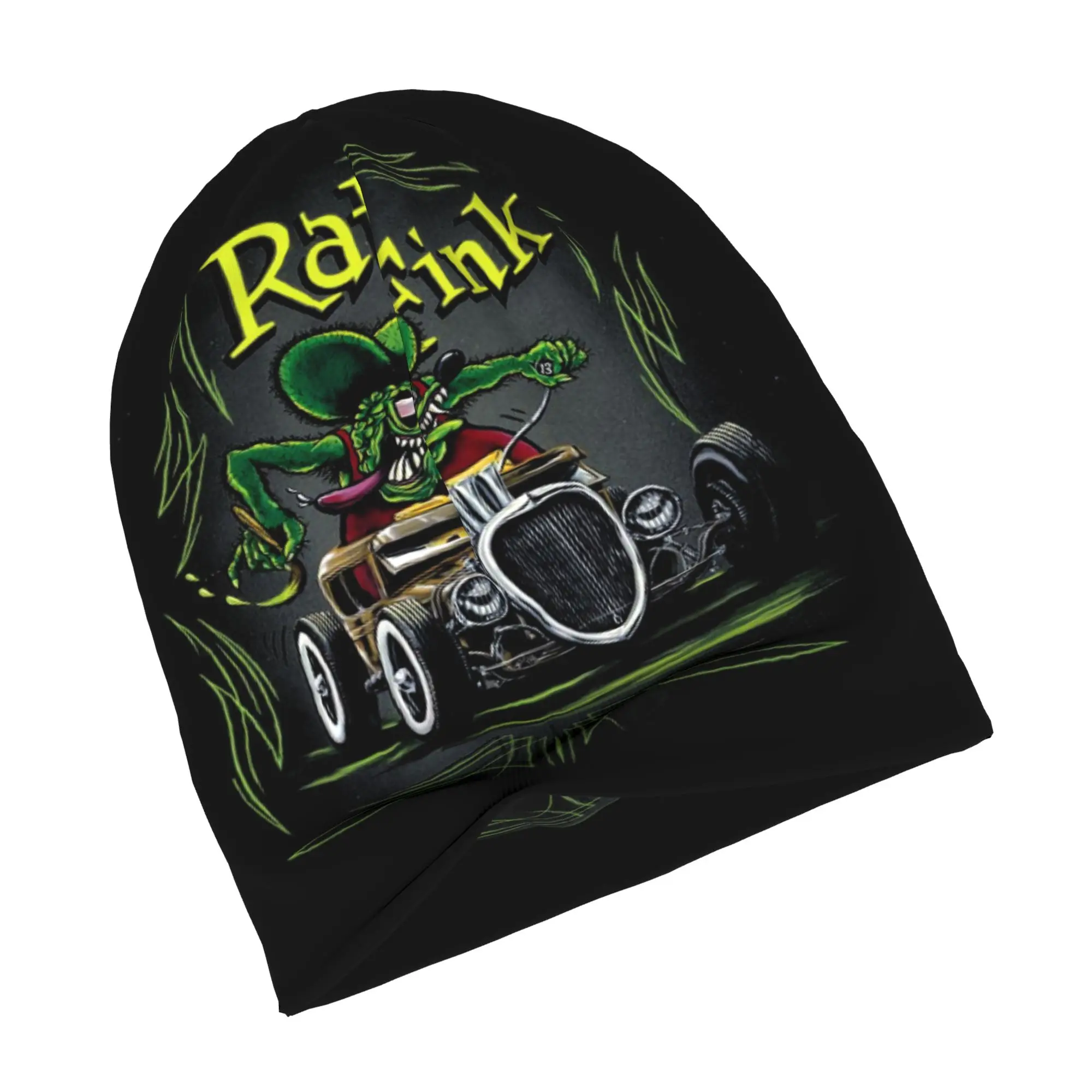 R-Rat F-Fink Anime Cartoon Bonnet Hats  Cool Knitted Hat For Men Women Autumn Winter Warm  Skullies Beanies Caps