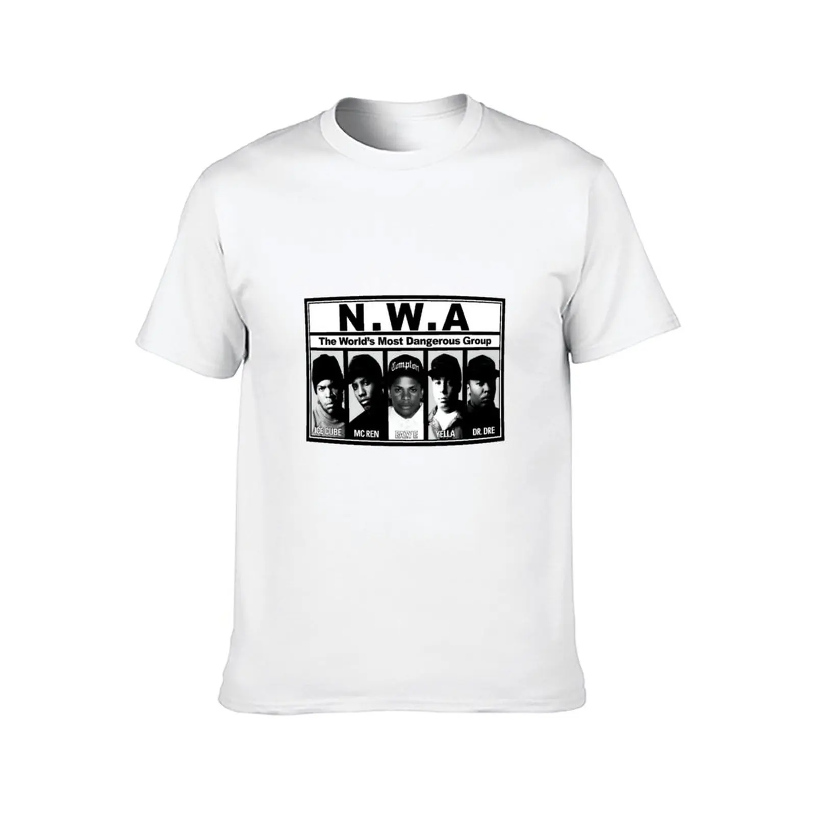 N.W.A مجموعة تصميم رائع الراب تي شيرت أسود القطن تي شيرت عادي للرجل حزمة تي شيرت للرجل الجرافيك تيز تي شيرت