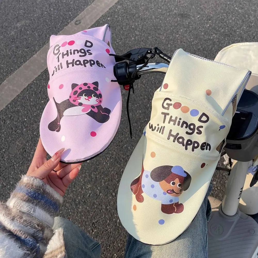 

3D Design Motorcycle Handlebar Gloves Sun Protection Breathable Electric Vehicle Grip Muffs Easy To Install Comfortable