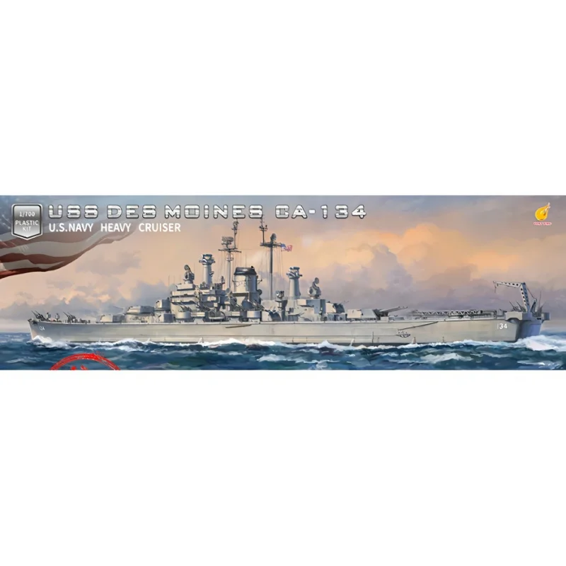 1/700 USS Des Moines Cruiser Plastic Model Kit Very Fire VF 700907