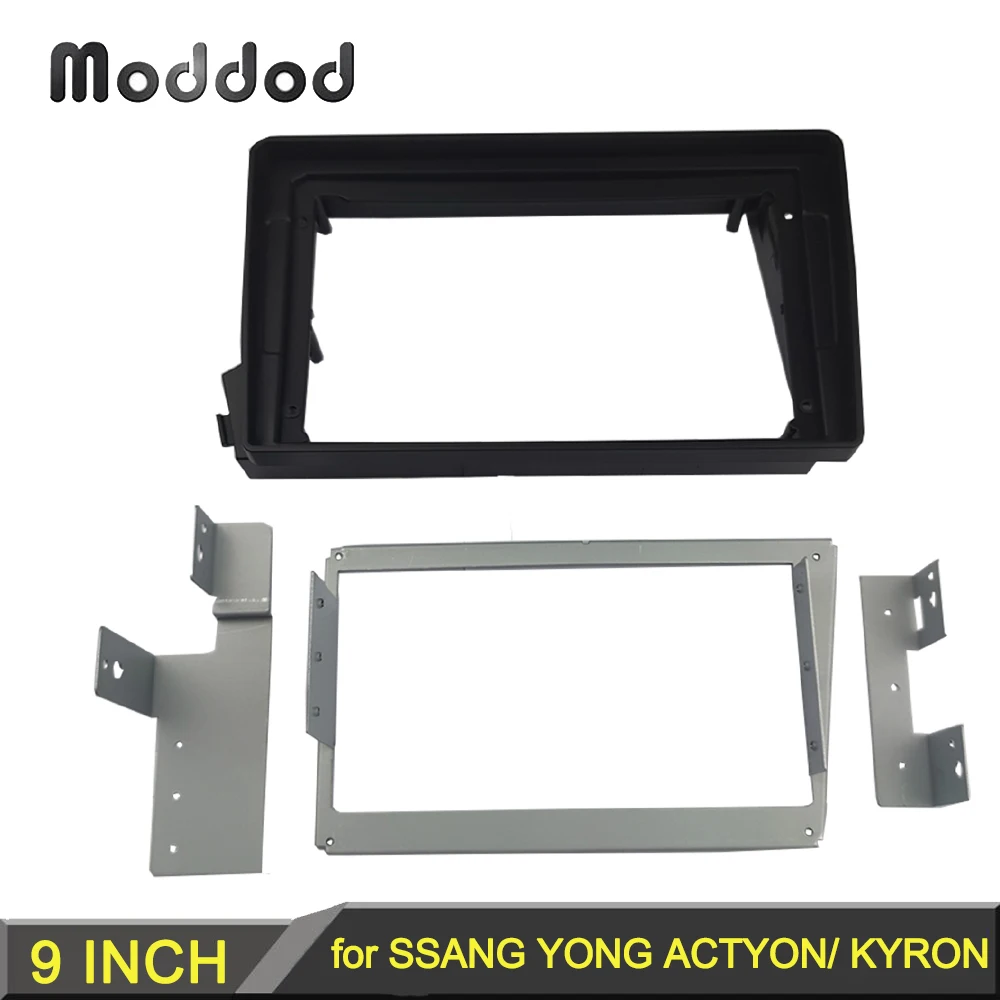 

Radio Fascia Frame Fit for SSANG YONG ACTYON KYRON 2005 -2011 Left Hand Drive 9INCH Stereo GPS DVD Player Install Panel Dash Kit