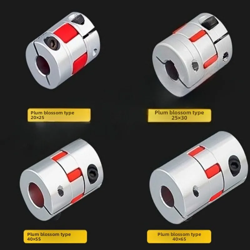 Coupler Poros Rahang D20x25 D25xL30 D40x55 Konektor Encoder Kopling Fleksibel Aluminium Motor Fleksibel Laba-laba 4/6/6.35/7/8/10 Mm