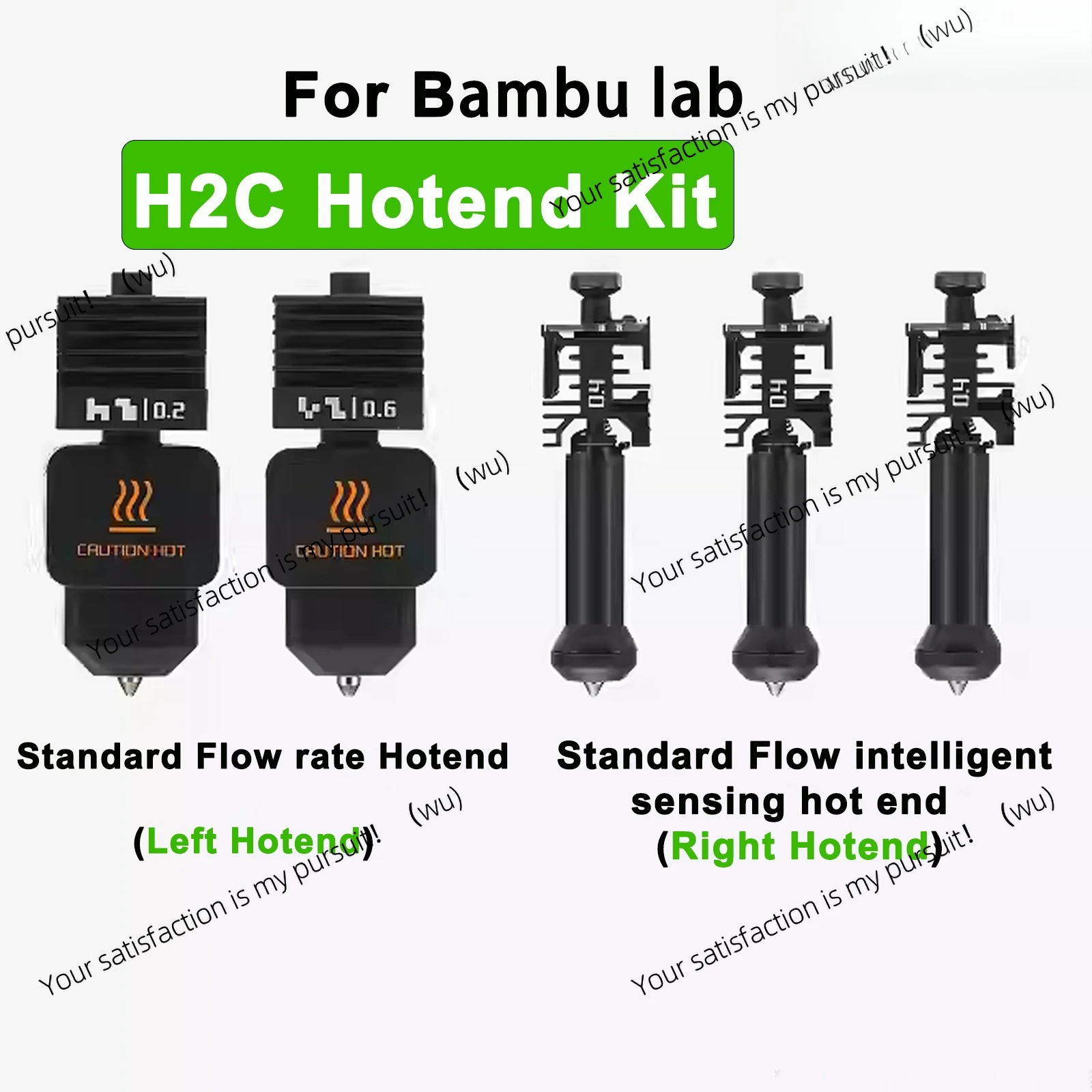For official original Bambu Lab H2C hot end kit 3D printer accessories