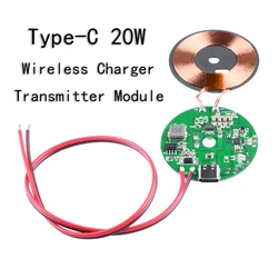 TYPE-C 20W High Power Fast Charger Wireless Charger Transmitter Module Spacer 0-10MM