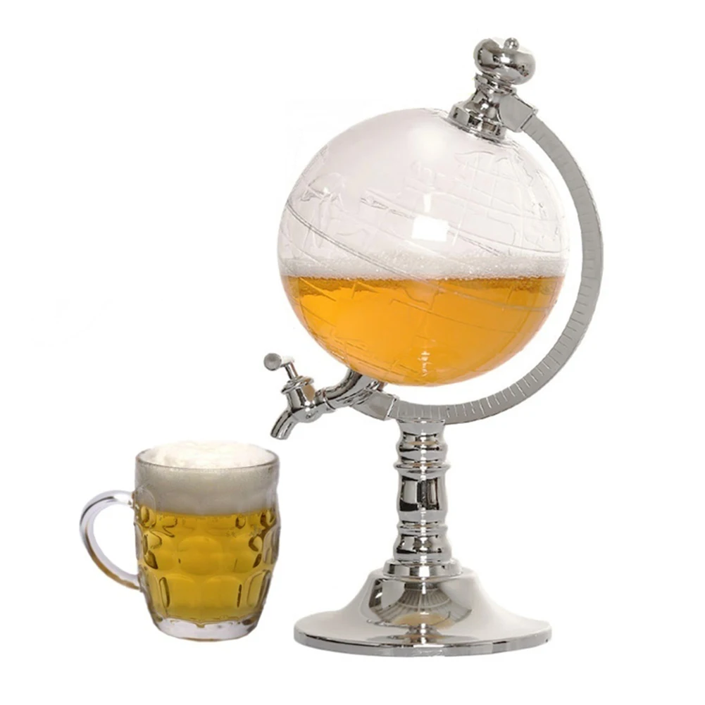 

2022 Whiskey Decanter Set Globe Dispenser Antique Glass For Bartender Liquor Wine Dispenser Western Restaurant Bar Accessories