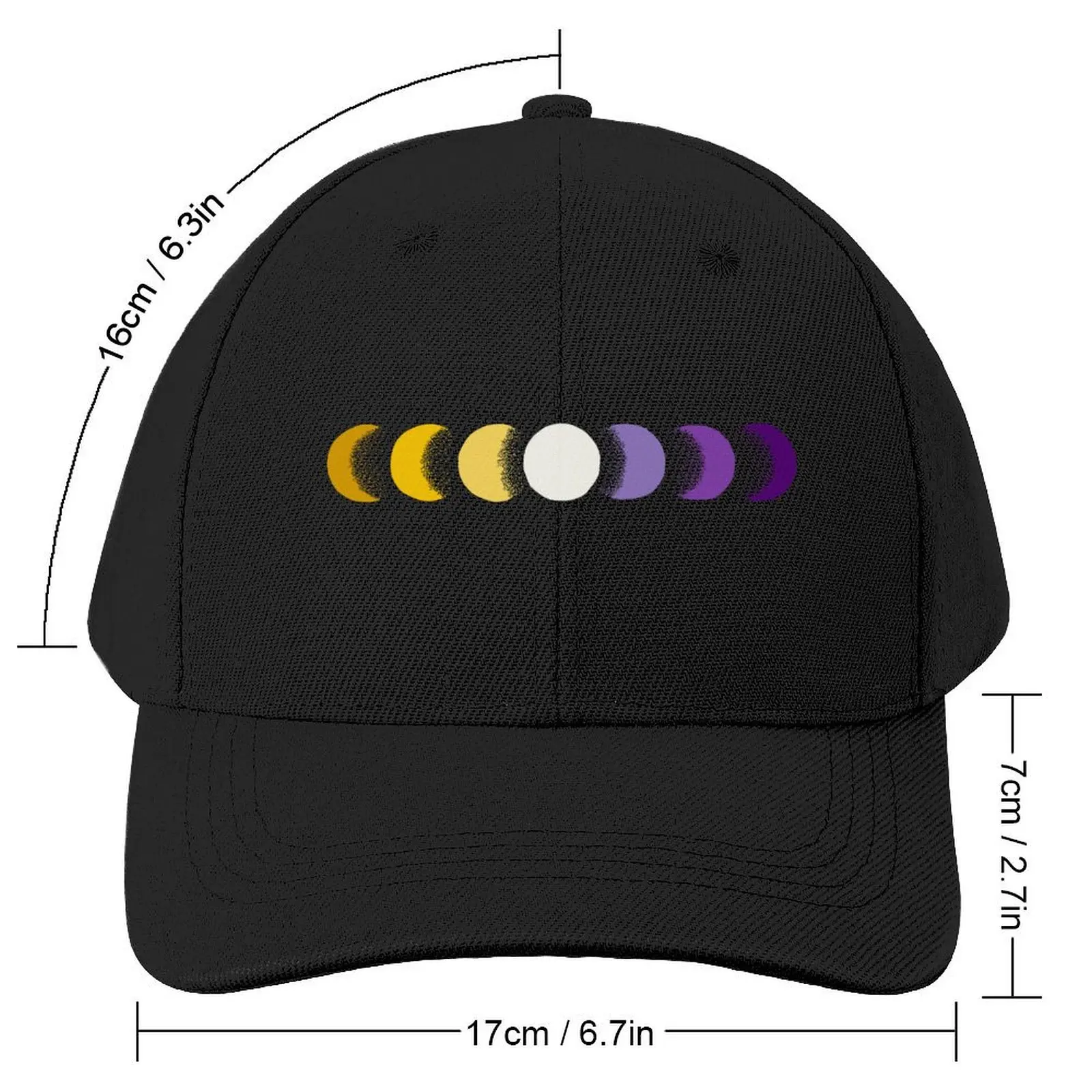 nonbinary moon phases Baseball Cap Uv Protection Solar Hat western Hat Golf Wear Hip Hop Hats For Women Men's