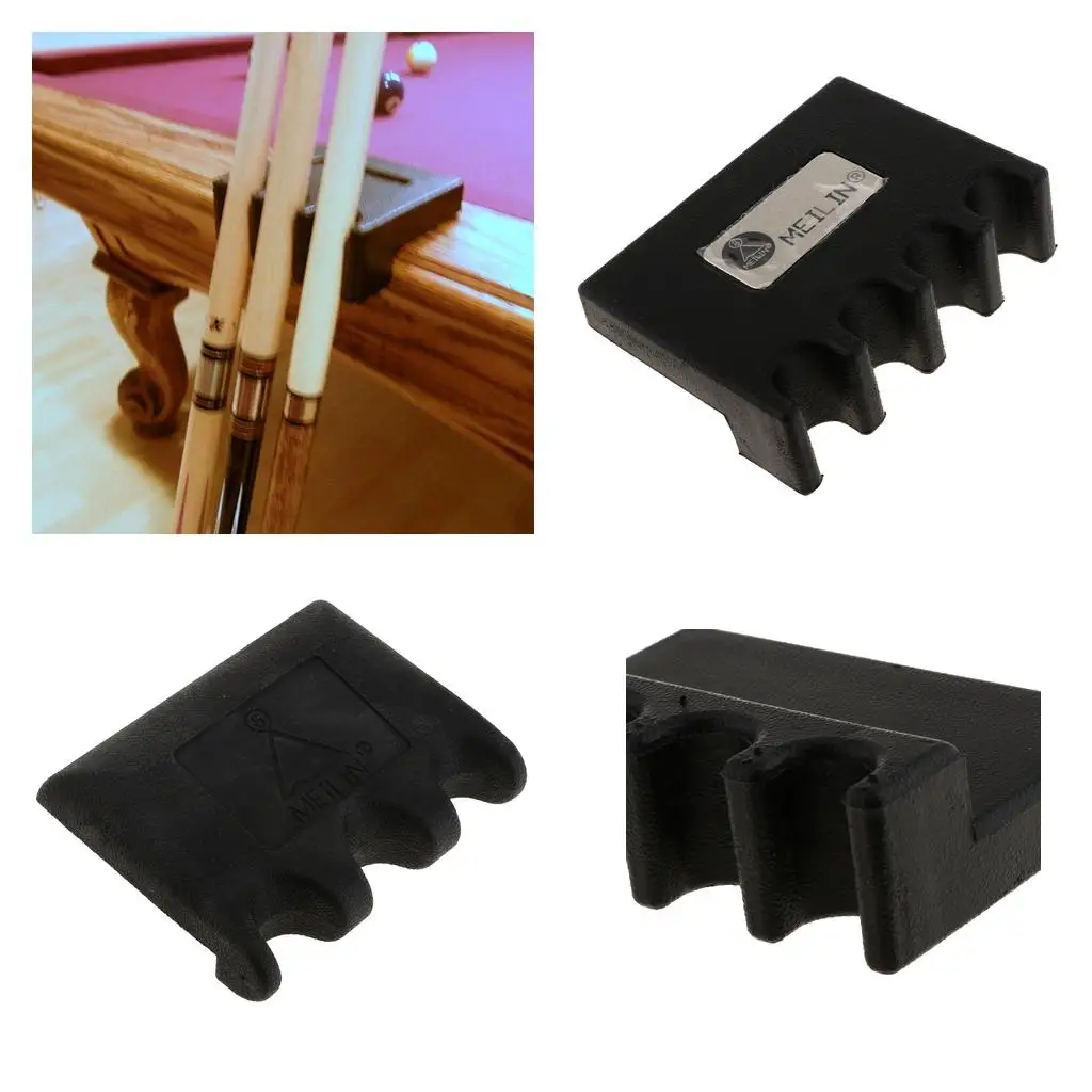 

Durable Billiards Pool Cue Stick Holder Rest Can Hold 3 or 4 Cues According to