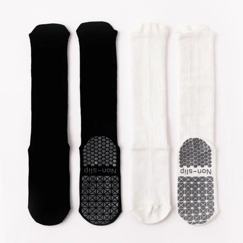 Yoga Socks Cotton Dot Silicone Non-slip Women High Quality Pilates Grip Knee-high Socks