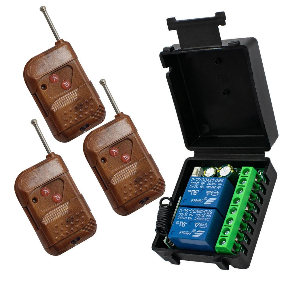 Контроллер двигателя линейного привода RF433, 2 канала, 12 В, 9 ~ 30 В, модуль приемника, переключатель и передатчик для светодиодного дверного электромагнитного замка