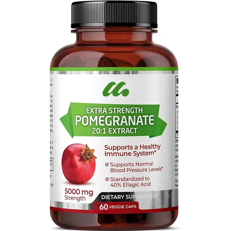 Pomegranate 20:1 extract, 40% folic acid, 100% vegetarian, all natural and non genetically modified