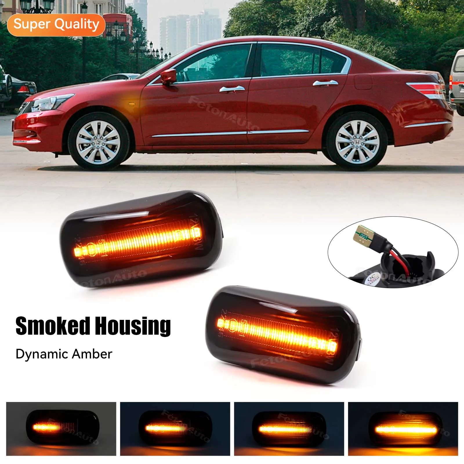 Repeater Signal Light LED Dynamic Side Marker Turn Signal Light For Honda CRV Accord Civic City Fit Jazz Stream HRV S2000