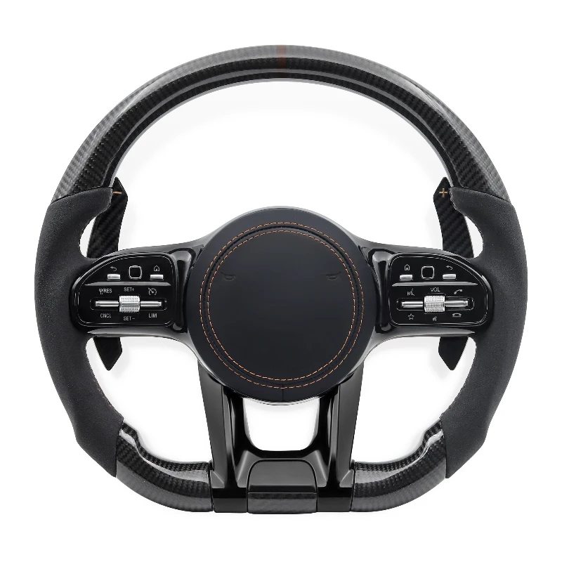 

Автомобильный руль по индивидуальному заказу для Mercedes-Benz AMG W166 W177 W205 W213 W212 W222 W221 W463 W464 C63 G63 GLC GLE Автомобильные аксессуары