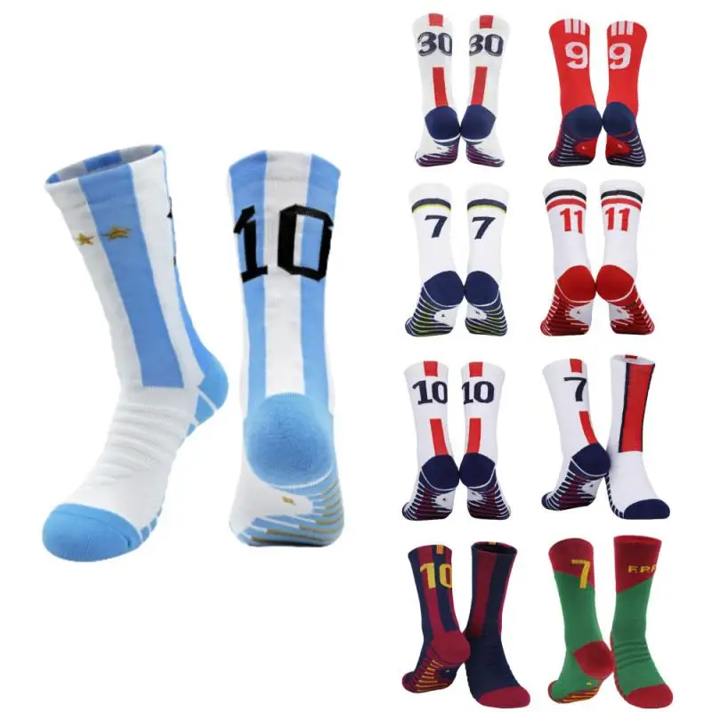 

Football Socks Men Athletic Non Slip Soccer Socks Cushioned Breathable For Running Yoga Basketball Hiking Sports Grip Socks New