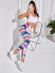 Sport Print Legging High Waist Rainbow Seamless Yogo Gym Leggings Fashion Tights Fitness Push Up Butt Jogging Pants  fitness