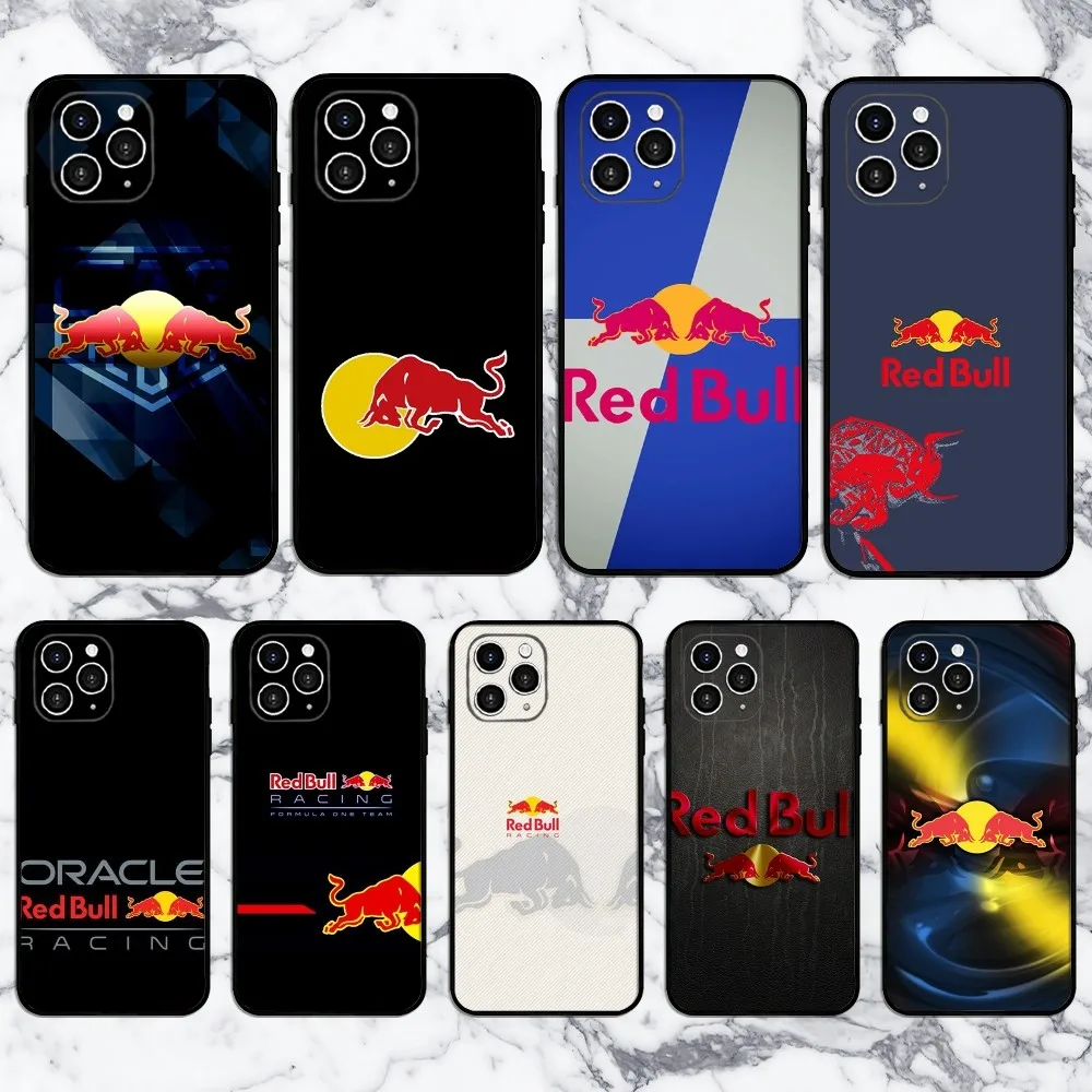 R-r-e-d B-u-l-l Phone Case For Iphone 16 15 11 13 14 Pro Max 7 8 Plus X Xr Xs Max 12mini Cover Case