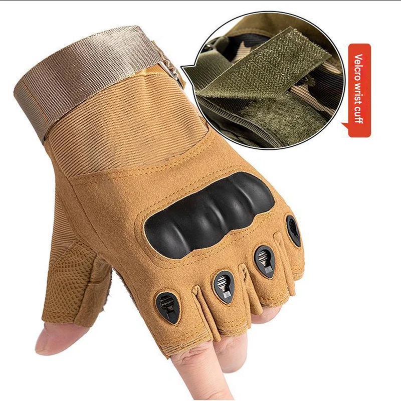 Military Training Half-finger Tactical Gloves Male Training Combat Motorcycle Motorcycle Fans Outdoor Protection Anti-slip image 2