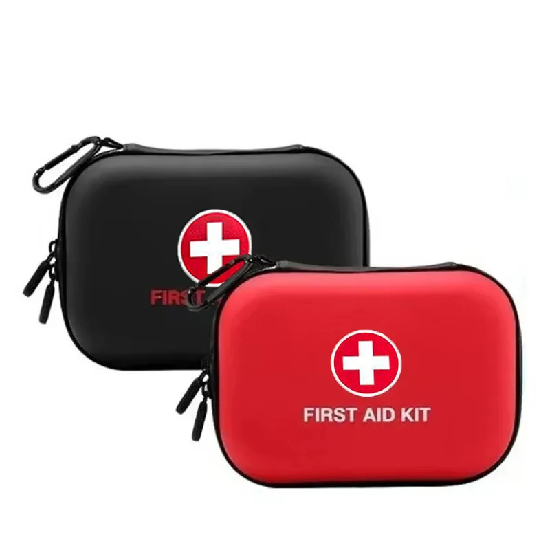 Medical Storage Bag Waterproof EVA Hard Shell Case Carabiner Clip Travel Bag Emergency First Aid Bag For School Travel Car Home